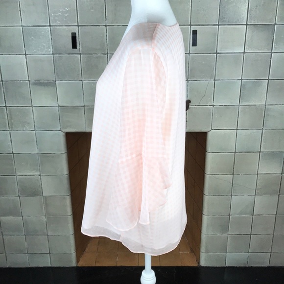 Calvin Klein Checkered Blouse Size L - Picture 3 of 4